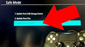 Connect a USB storage device that contains an update file for  reinstallation - Cannot Start the PS4 - YouTube