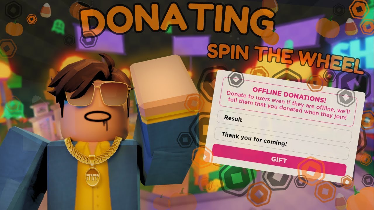 300 Robux💰 Spin the Wheel in 💸Pls Donate | (🔴LIVE) - YouTube