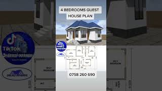4 BEDROOMS GUEST HOUSE PLAN