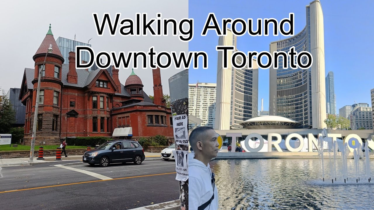 WALKING AROUND DOWNTOWN TORONTO | GRANGE PARK AND THE FAMOUS TORONTO SIGNAGE  