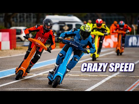 Fastest Track Racing Electric Scooter in the World Helbiz Tech! - YouTube