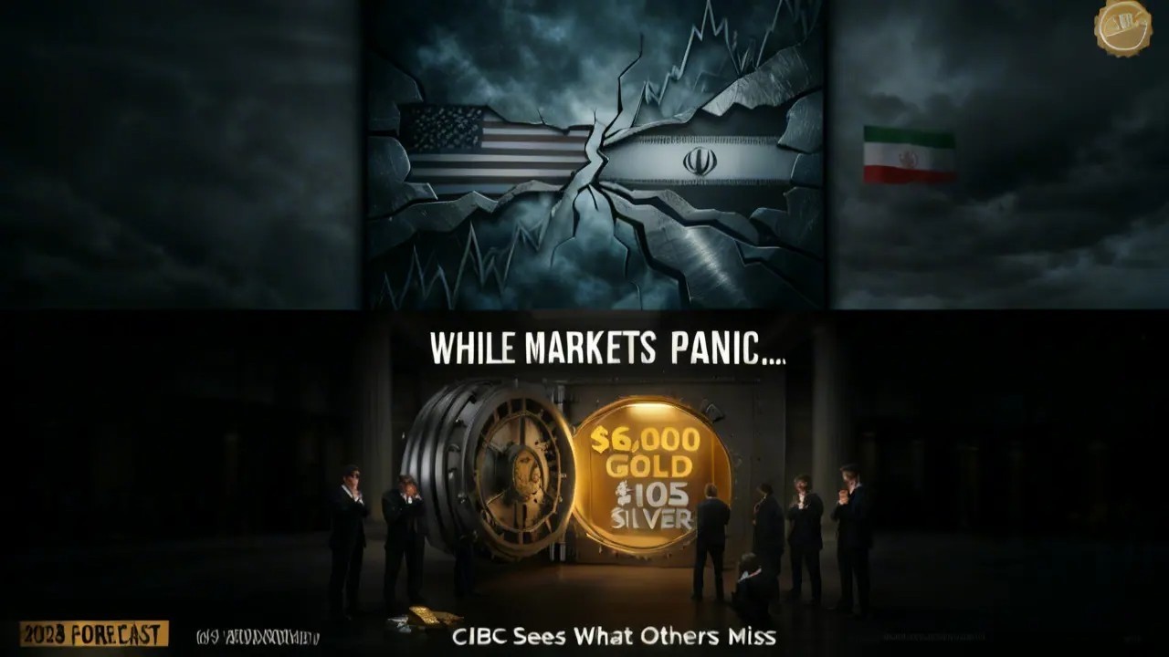Raises Gold Forecast to $6,000, Silver to $105 Amid Chaos by CIBC Defies Skeptics