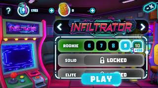 Tiny Robots Portal Escape. Infiltrator. Rookie. Levels 6-10. Walkthrough.