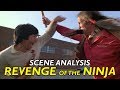 Revenge of the Ninja -  fight scene analysis / Indian and thugs vs Sho Kozugi