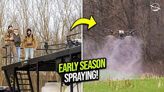 Early Season Drone Spraying