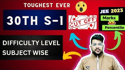 January 30th Shift 1 Complete analysis | Difficulty level subject wise | Important topics #jee #yt