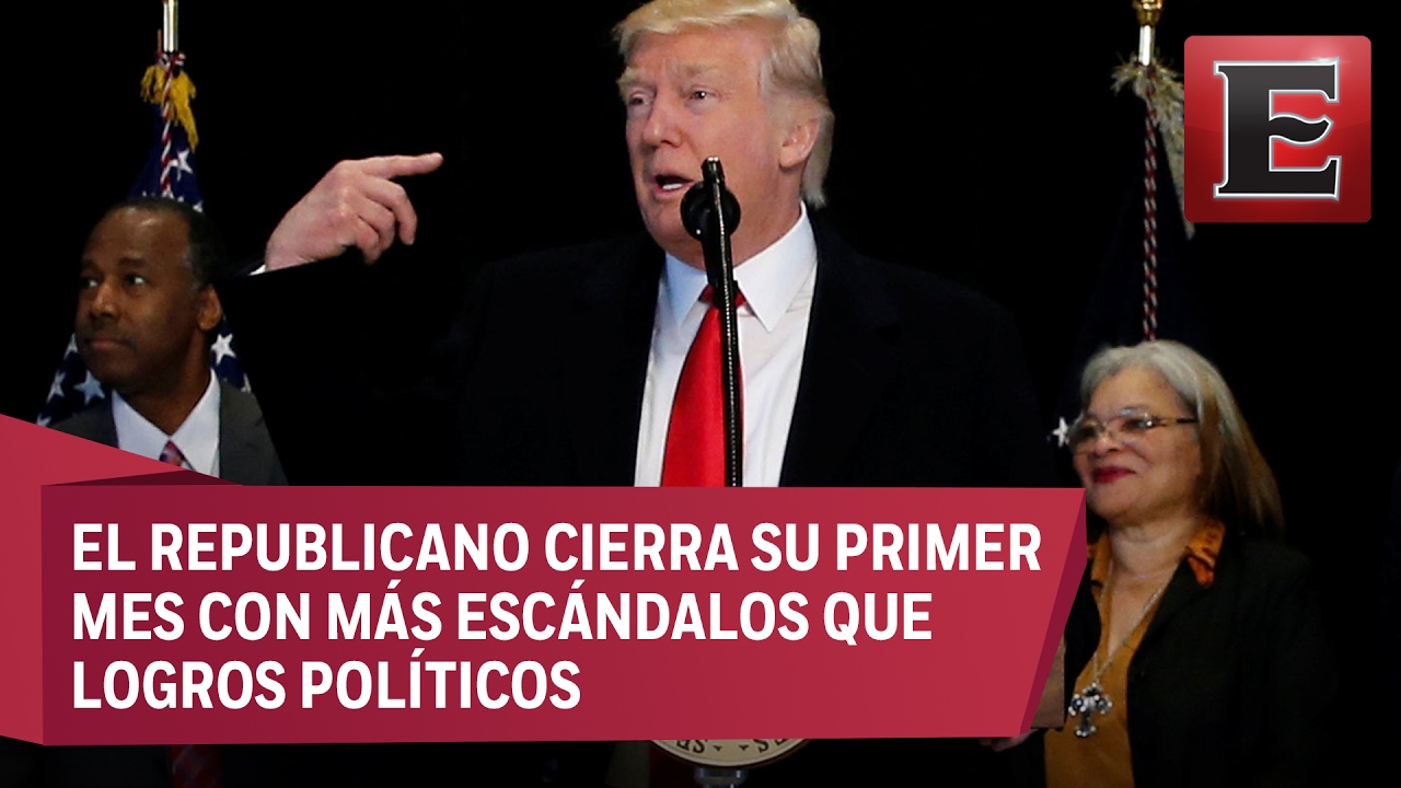 Trump cumple un mes al frente de la Casa Blanca - YouTube