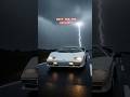 Lightning Strikes a Lamborghini Countach 1971 ⚡ ASMR #shorts #car #lightning