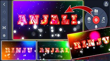 New Lighting Name Art letter video editing in kinemaster | Lighting Text video editing | Kinemaster