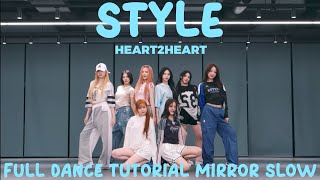 HEART2HEART-STYLE FULL DANCE TUTORIAL MIRROR SLOW