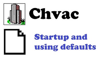 Elite Software Chvac Load Calculations - Starting up and using defaults