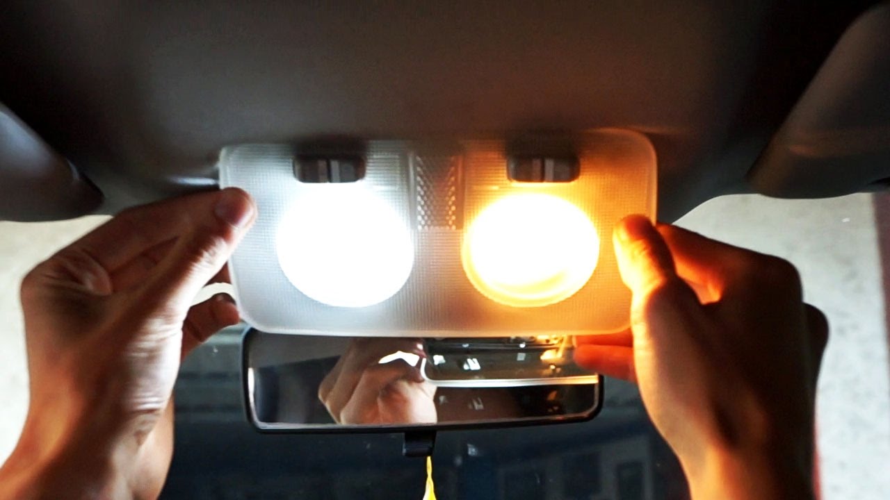 Fiat Bravo II dome light bulb change LED YouTube