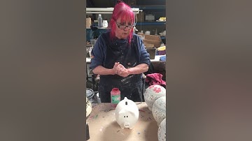 The slip trailing process for decorating pottery #HandMade #MadeinWales #Pottery