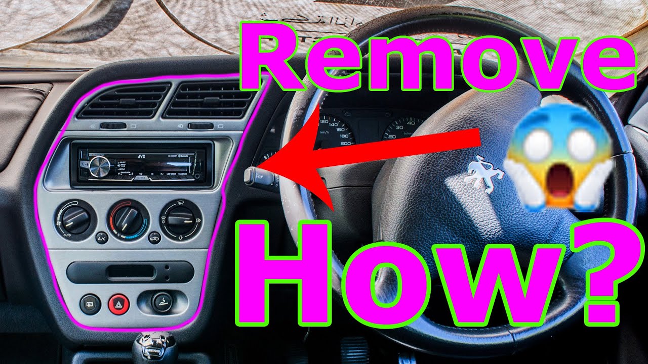 How to remove a Centre Console Fascia | Peugeot 306 - YouTube
