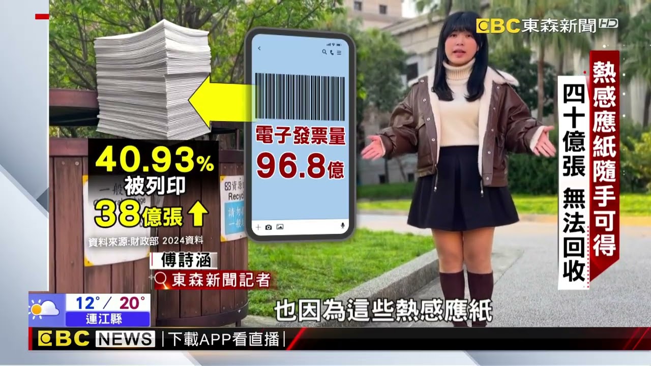 熱感紙不能回收 顯色化學塗料恐加劇空汙 傅詩涵 鍾昌誠 報導【聚焦新視界】@newsebc