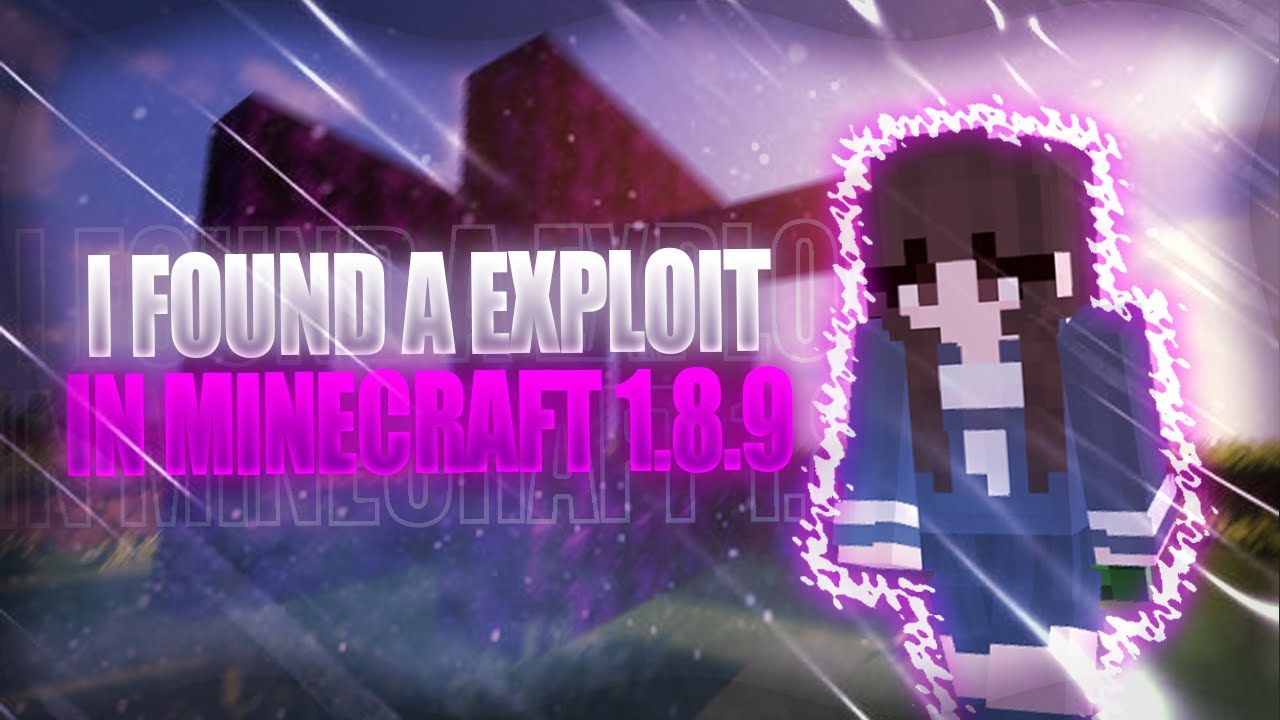 I found a exploit in Minecraft 1.8.9 - YouTube