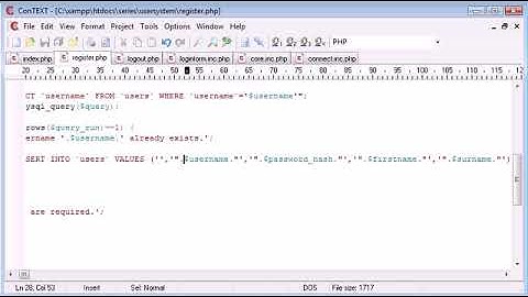 Beginner PHP Tutorial   147   Registration Form Part 4 ‏