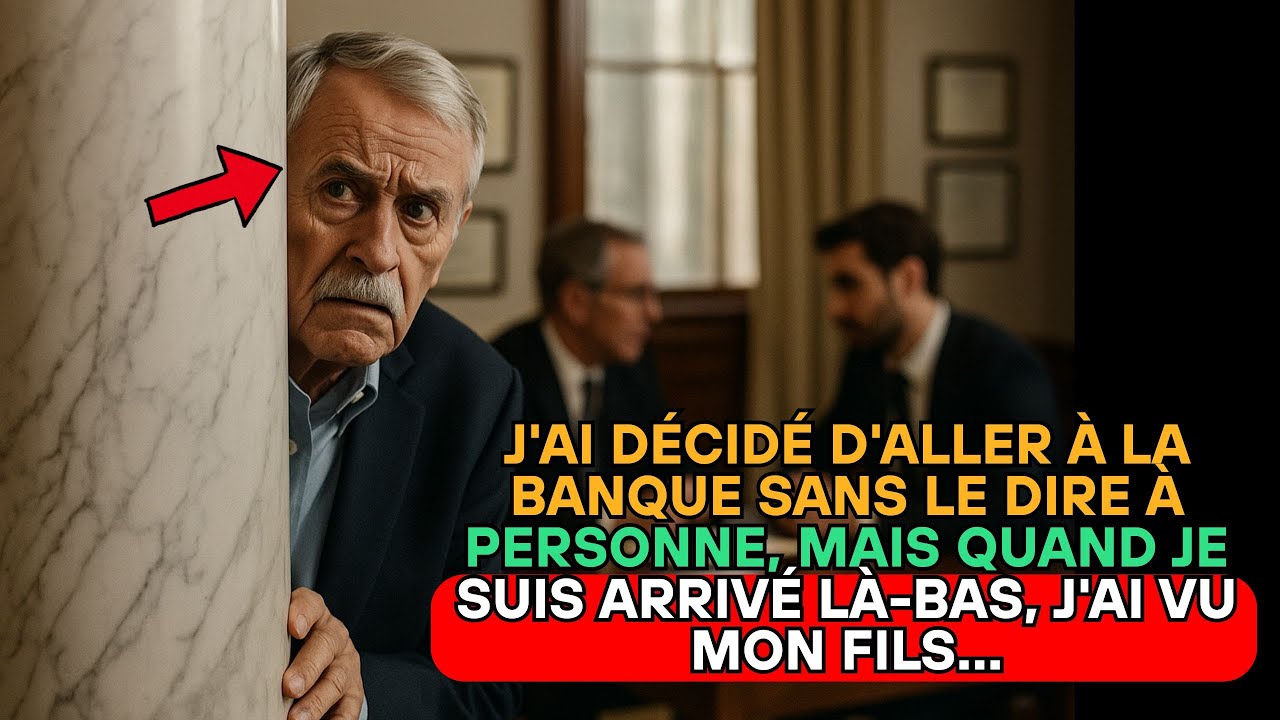 JE SUIS ALLÉ À LA BANQUE ET AI VU MON FILS DIRE AU DIRECTEUR QUE JE SUIS INCAPABLE...