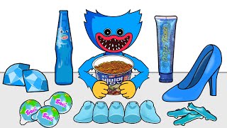 Huggy Wuggy Blue Food Animation Mukbang