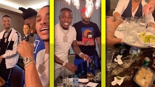 DaBaby Partying with The Whole Gang In Premium Airport Lounge