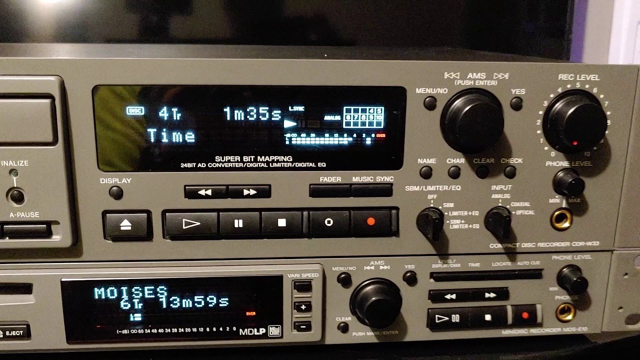 Sony compact disc recorder CDRW33 YouTube