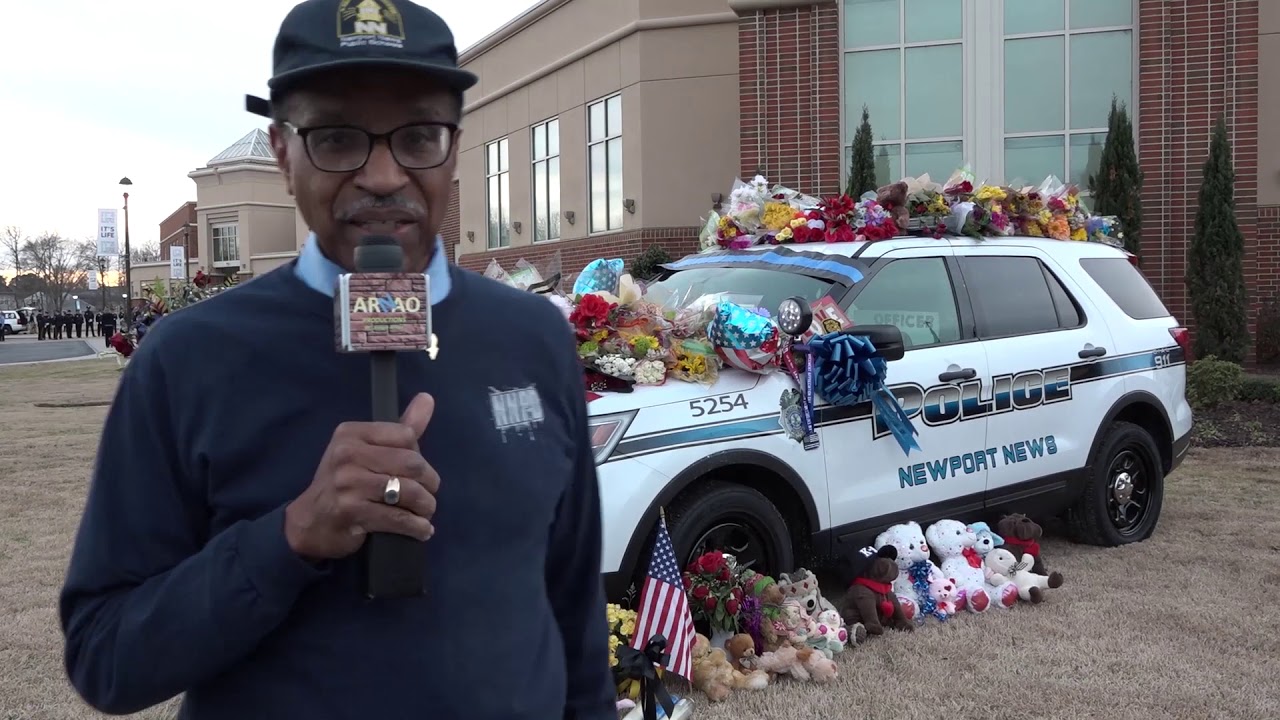 Newport News Police Officer Katie Thyne Memorial Footage - YouTube