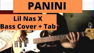 Lil Nas X - Panini (Bass Cover + Tab)