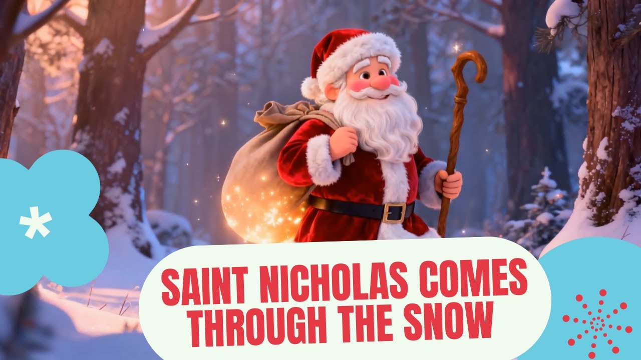 Saint Nicholas Comes Through the Snow ♫ Christmas Songs for Kids ...