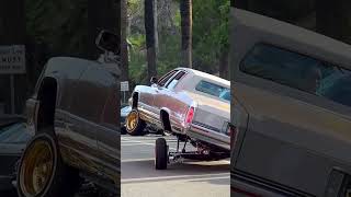Cadillac Lowrider Tippin' in 3 Wheel Motion!