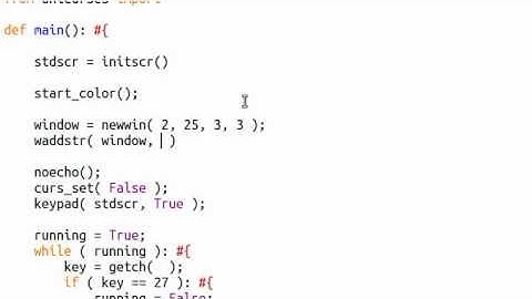 Python [curses] 09 Window Box