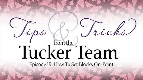 How To Set Blocks On-Point - Tips & Tricks from the Tucker Team