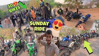 SUNDAY RIDE😍50+BIKES😍 // #trending #superbike #bikelover #apache_rtr #sundayride #viral #video