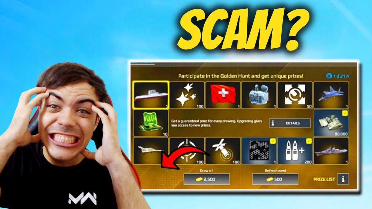 I Spent 60,000 Gold Bars in Golden Hunt... Was It a SCAM?! - Modern Warships