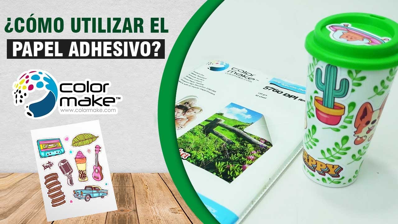 CONOCE TODO SOBRE EL PAPEL ADHESIVO FOTOGRAFICO DE COLOR MAKE