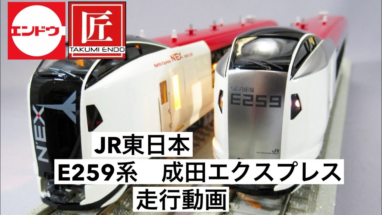 エンドウ　HOゲージ　匠シリーズ　JR東日本　E259系　成田エクスプレス　走行動画　英語字幕対応　English subtitled