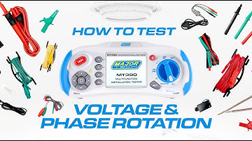 MT390 Voltage and Phase Rotation Testing