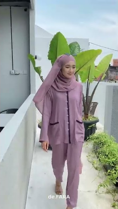 Piyama Rumi Lace Set Baju Tidur Wanita Muslimah Lengan Panjang by deFARA.id