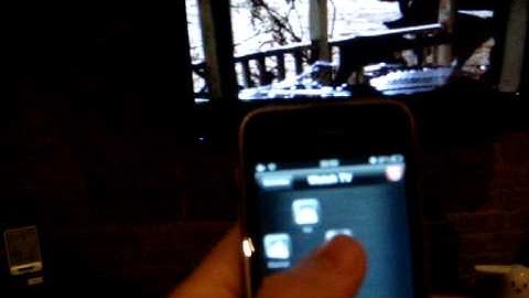 The iPhone as a universal remote control (Using the Thinkflood RedEye wifi-IR bridge)