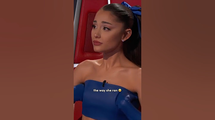 Ariana Grande ran for a Hug