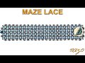 Maze lace bileklik (Maze lace bracelet tutorial)