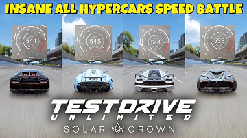 INSANE ALL HYPERCARS SPEED BATTLE! | Test Drive Unlimited Solar Crown SEASON 5 Update 🚀🔥