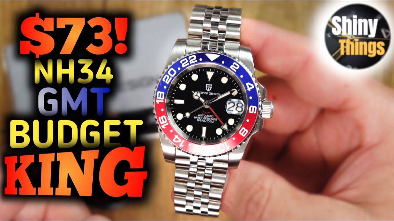 $73! NH34 GMT BUDGET KING?! - Pagani Design PD 1662 - homage to Rolex GMT  Master ii 