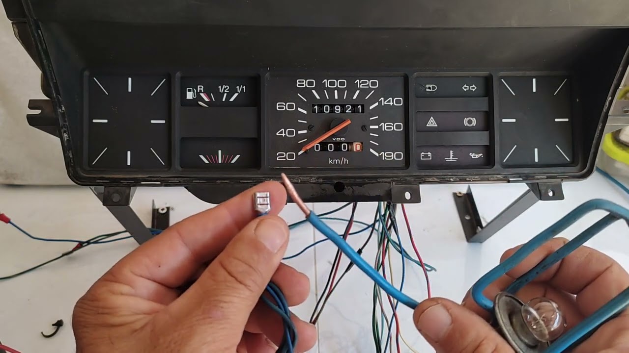 Mendonça -  cores dos fios, funções, testes no painel gol quadrado 80 a 87