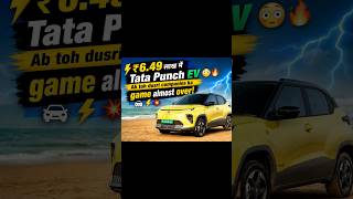 ⚡ “₹6.49 लाख में Tata Punch EV 😳🔥Ab toh dusri companies ka game almost over! 🚗⚡💥” #tataev #tata
