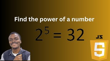 Write a program to find the Power of a number in Javascript.