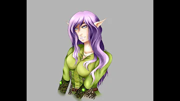 [Speed Art] Wood elf - Paint Tool Sai