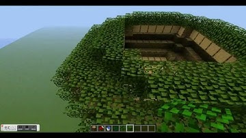 Minecraft lets build a elven treehouse part 1