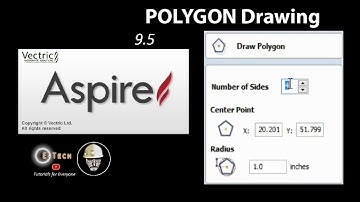 Aspire 9.5- POLYGON Drawing Tutorial |  CNC Wood Carving Software