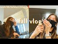 🍁 FALL VLOG: work/life balance struggle, new glasses, and getting by