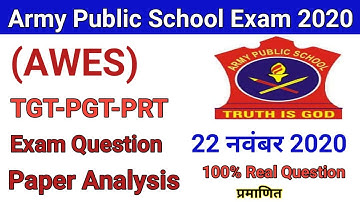 Army School TGT PGT PRT 22 November 2020 Full paper Answer Key//Army School TGT PGT PRT 22 Nov